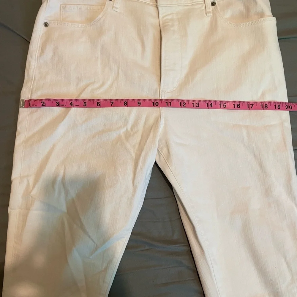 Abercrombie & Fitch skinny white jeans/ 32 SHORT - Picture 6 of 9